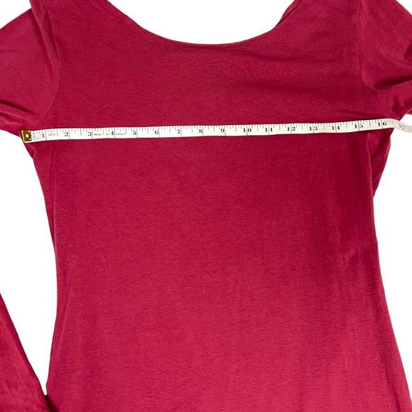 Matilda Jane Character Counts Shirt Maroon Long Sleeve Button Cuff Top Women's M - Picture 5 of 13